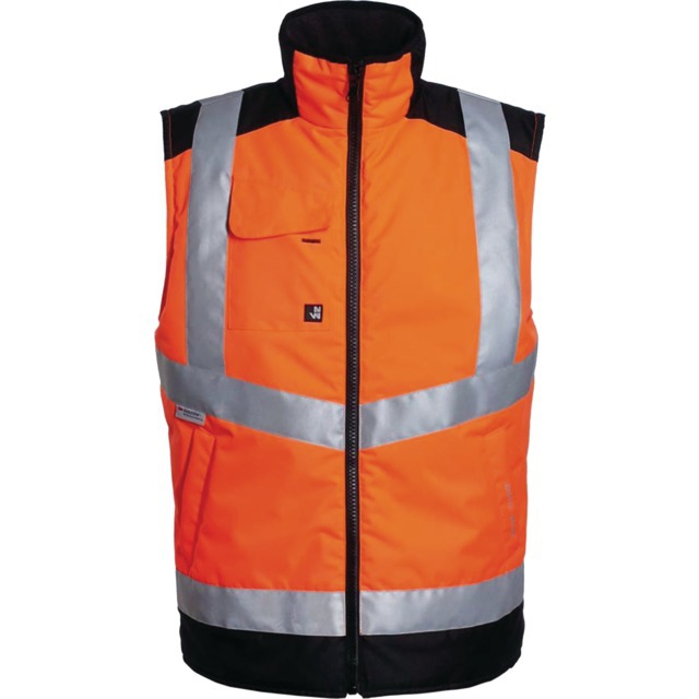 Gilet de Travail sans Manche Haute Visibilite Reversible Wiley Orange 2XL référence fournisseur 2949138